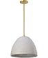 Collins 1-Light Pendant Brushed Brass