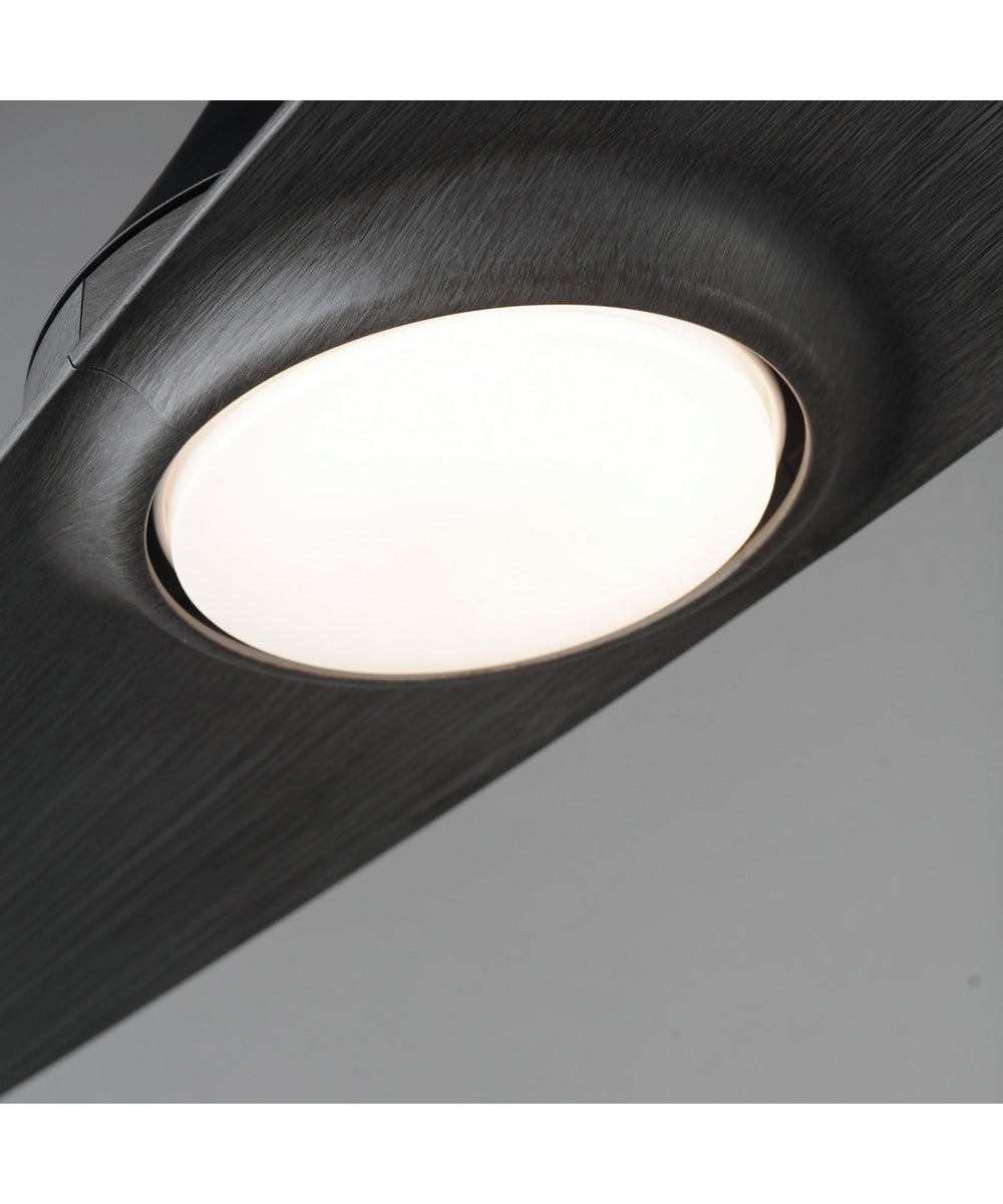 Surf 56 inch 2-Blade Marine Grade Fan w LED Black / Grey Wood