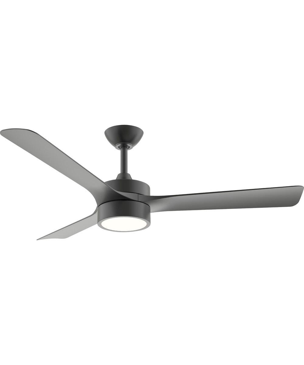 Axion II 52 in. 3-Blade Modern LED Ceiling Fan Matte Black