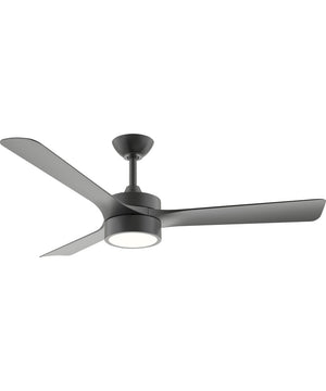 Axion II 52 in. 3-Blade Modern LED Ceiling Fan Matte Black
