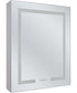 LED Cabinet Mirror 1-Light Mirror White