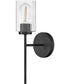 Leta 1-Light Medium Single Light Sconce in Black