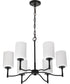 Liam 6-Light Chandelier Matte Black
