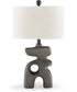 Danacy Paper Table Lamp Distressed Black