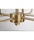Yorktown 4-Light Pendant Burnished Brass