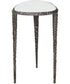 Arnold White Marble Accent Table
