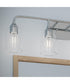 Ilia 4-Light Bath Vanity with Clear Glass Shade Polished Chrome