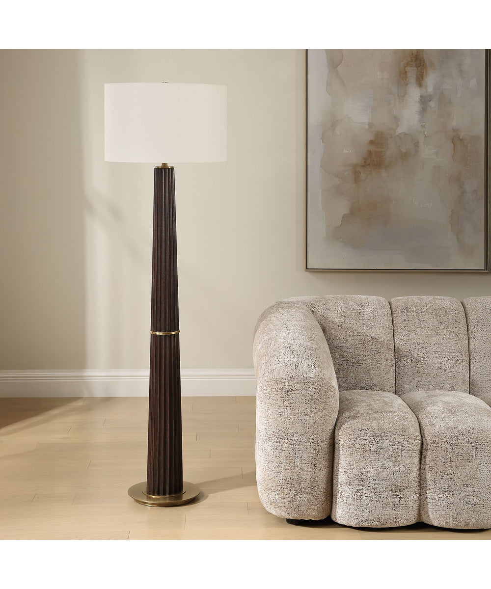 Forage Dark Oak Floor Lamp
