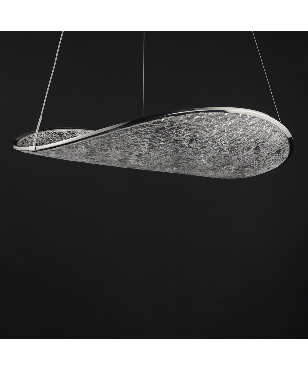 Moonscapes Single LED Pendant Polished Chrome