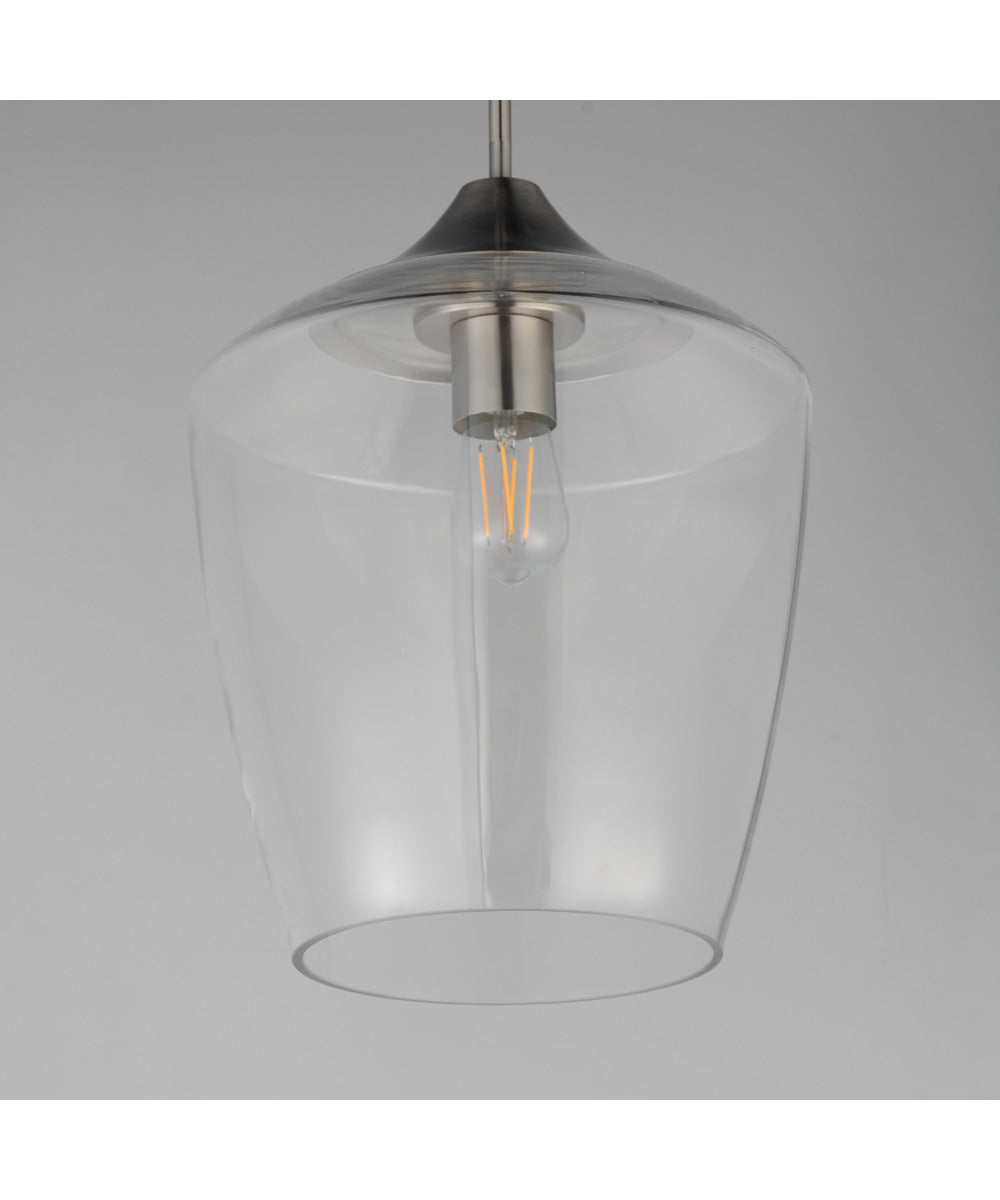 Goblet 12 inch Single Pendant Satin Nickel