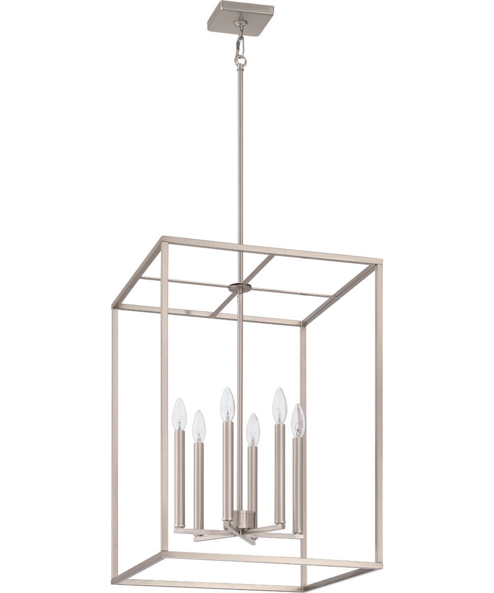 Signature Foyer 6-Light Lighting Brushed Polished Nickel