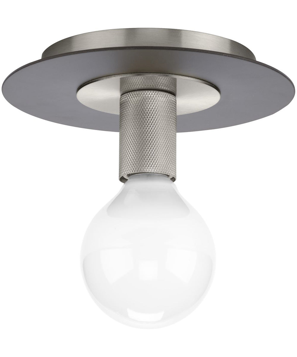 Trimble 1-Light 8" Flush Mount Brushed Nickel