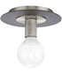 Trimble 1-Light 8" Flush Mount Brushed Nickel