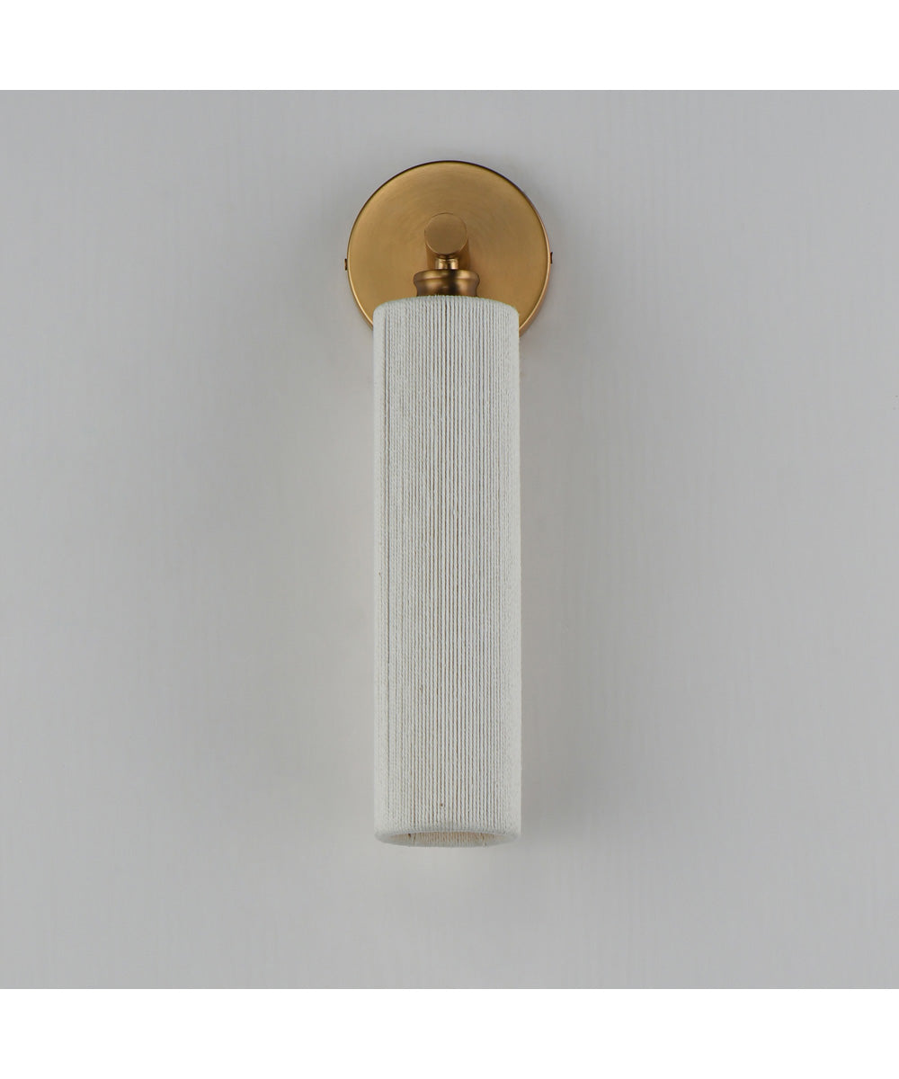 Aveline 1-Light Wall Sconce Natural Aged Brass