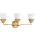 Pinellas 3-Light Contemporary Vanity Light Soft Gold