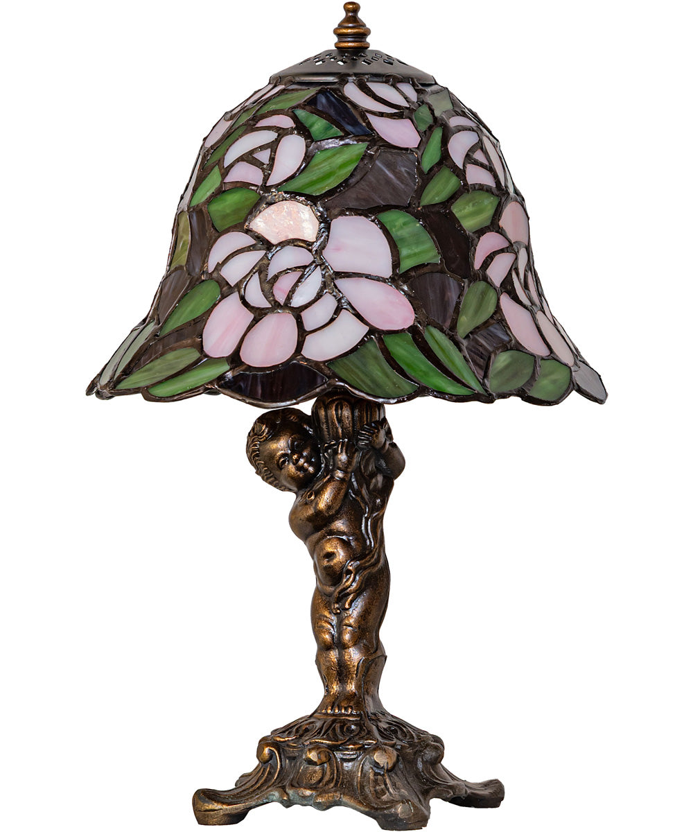 12" High Begonia Cherub Accent Lamp