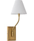 Sophia Wall Mount Light Fixture Brushed Brass