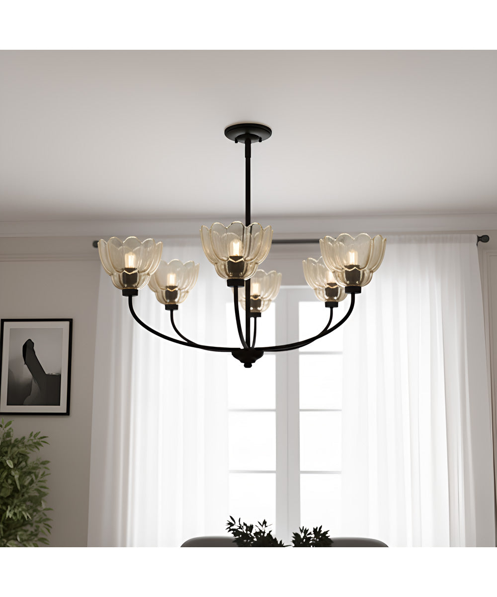 Whitecap 5-light Chandelier Mottled Cocoa