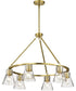 Gianna 6-Light Chandelier Vintage Brass
