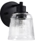 Grayson 1-Light Vanity & Wall Matte Black