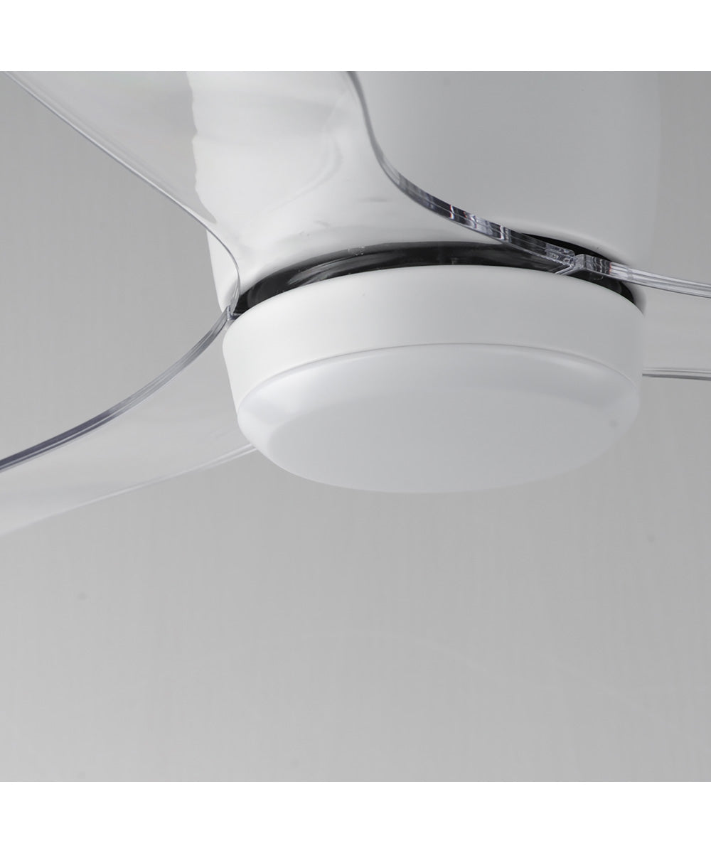 Aeris 52 inch 3-Blade Hugger Fan w LED Matte White