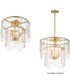 Warren 4-Light Semi-Flush / Pendant Gold Leaf