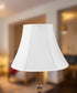 12"W x 10"H White Bell Shantung Shade