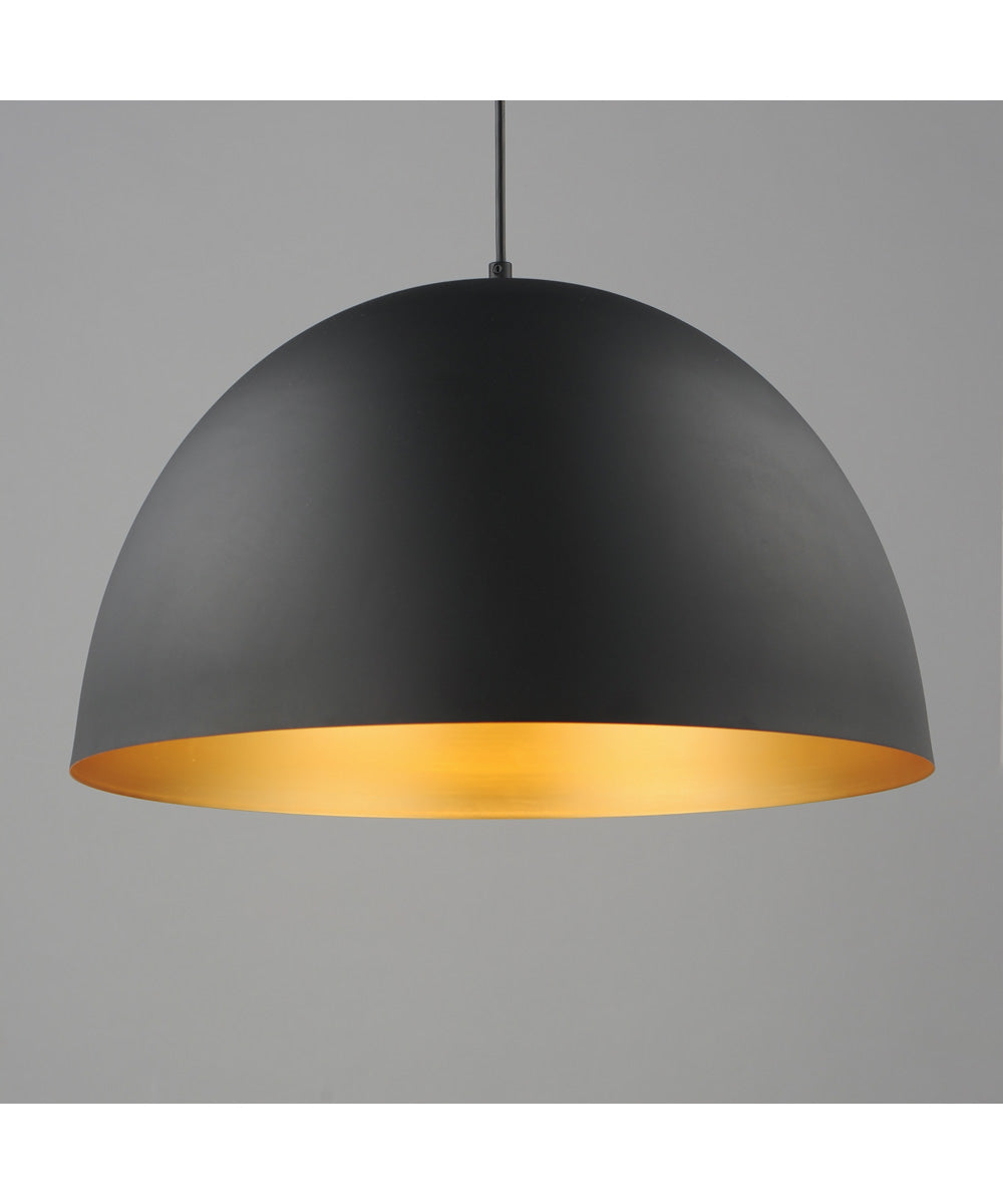 Tova 20 inch Pendant Black / Gold