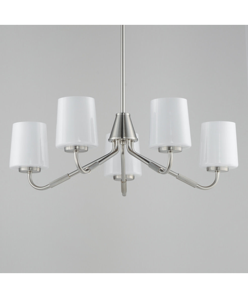 Durham 5-Light Chandelier Satin Nickel