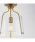 Bellmore 1-Light Pendant/Semi Flush Natural Aged Brass