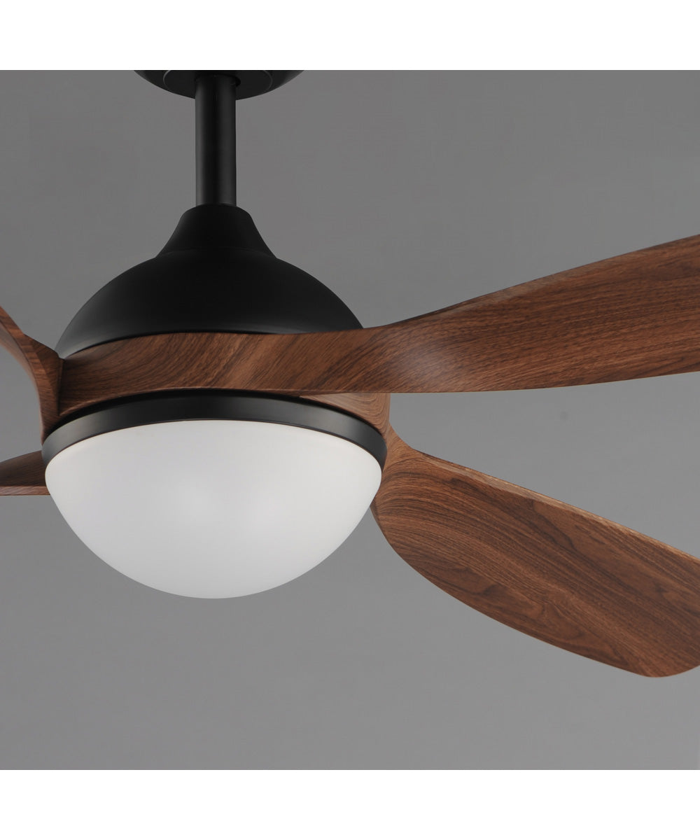 Bola 52 inch Indoor Fan w LED Light Kit Walnut / Black