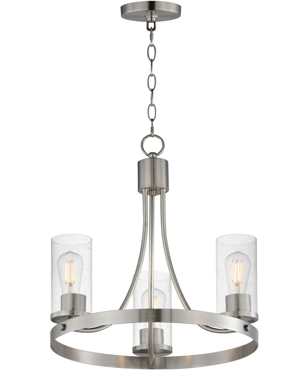 Livingston 3-Light Chandelier Satin Nickel
