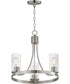 Livingston 3-Light Chandelier Satin Nickel