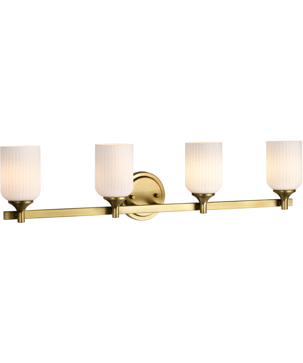 Solara 4-Light Vanity & Wall Natural Brass