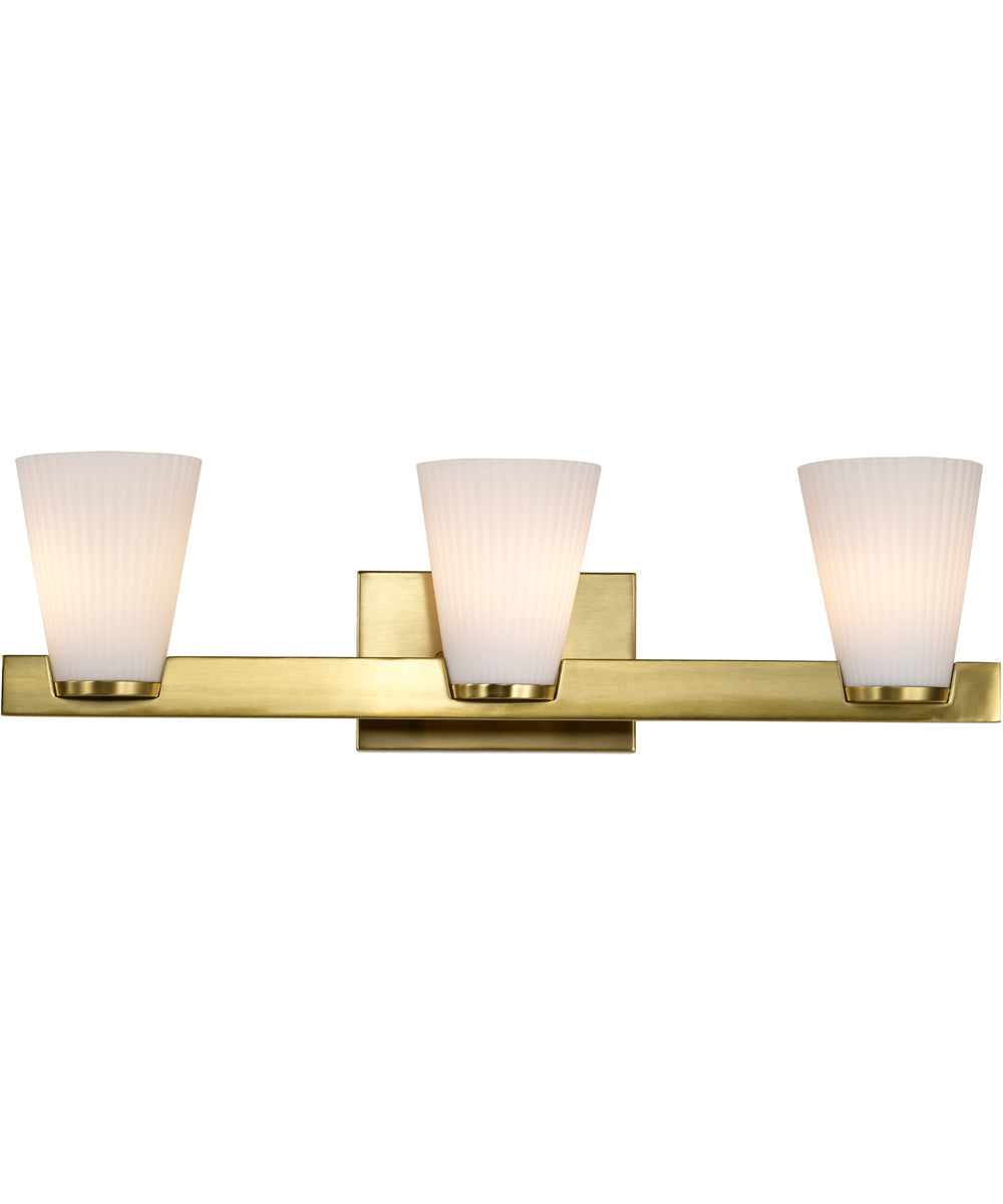 Royale 3-Light Vanity & Wall Burnished Brass