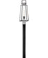 Hugh 1-Light Large Post Mount Lantern in Antique Brushed Aluminum