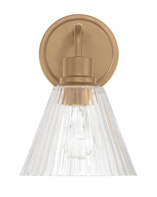 Pleated 1-Light Lighting Premium Bronze