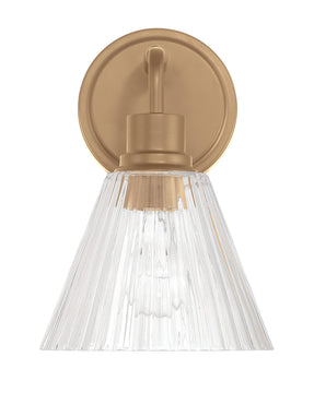 Pleated 1-Light Lighting Premium Bronze