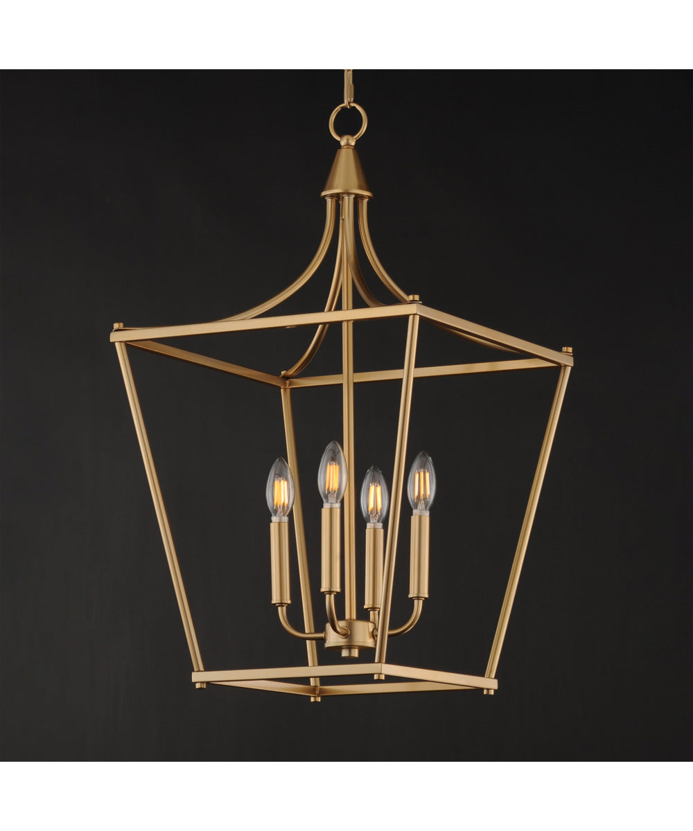 Clifton 4-Light Pendant Natural Aged Brass