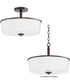 Fuller 3-Light Semi Flush/Pendant Convertible Oil Rubbed Bronze