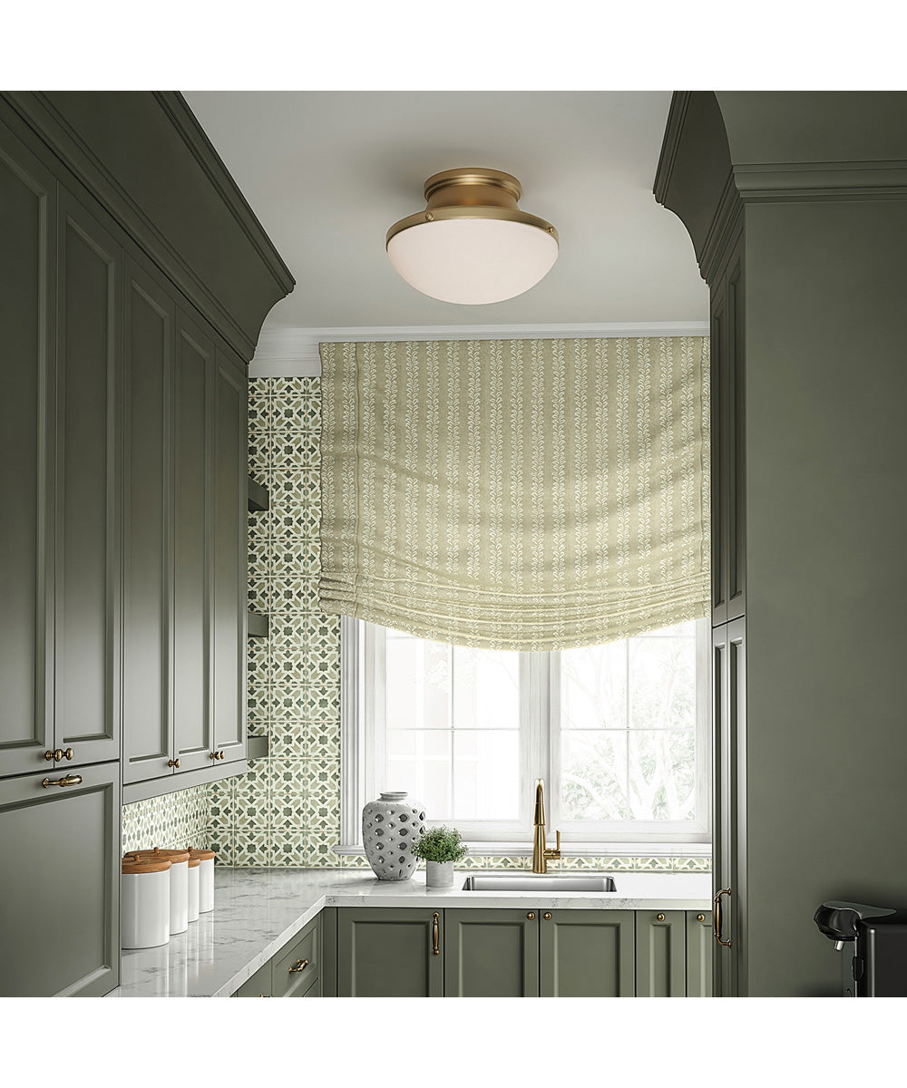 Arlo 3-Light Flush Aged Brass