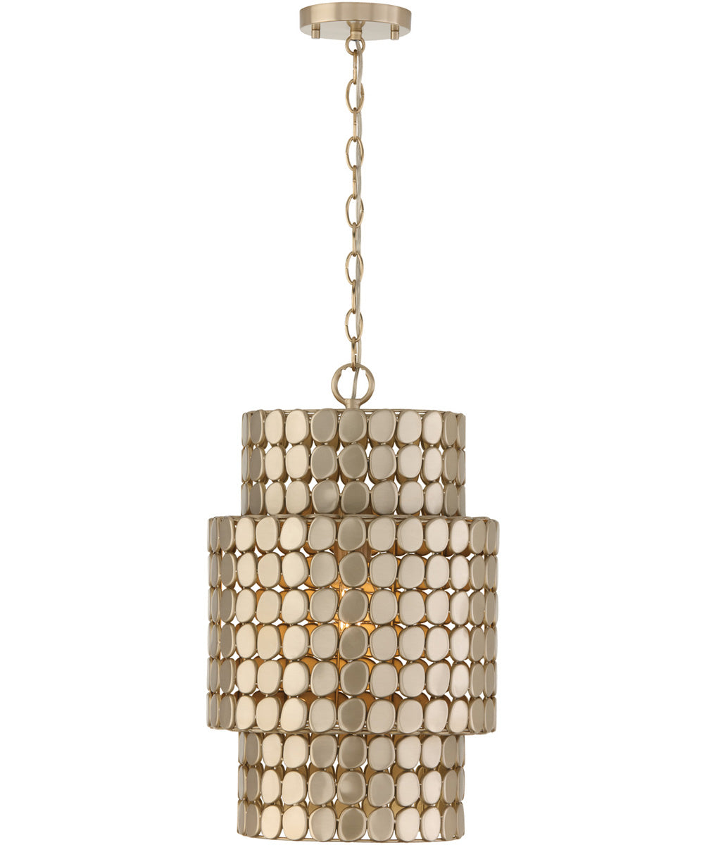 Eliana 1-Light Pendant Champagne Brass