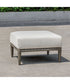 Borneo White Cushion Outdoor Ottoman