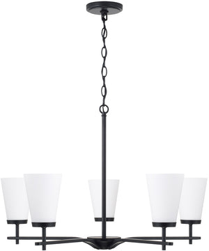 Drake 5-Light Chandelier Matte Black