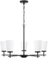 Drake 5-Light Chandelier Matte Black