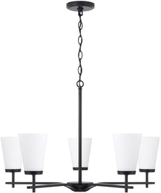 Drake 5-Light Chandelier Matte Black