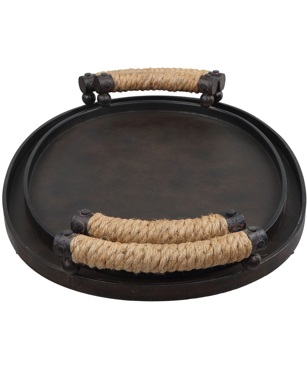 Viggo Bronze Trays, Set of 2