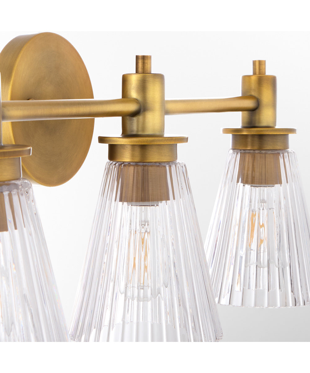 Lawton 3-light Bath Vanity Light Brushed Brass