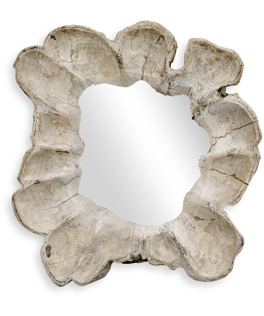 Ariadne Round Wood Mirror