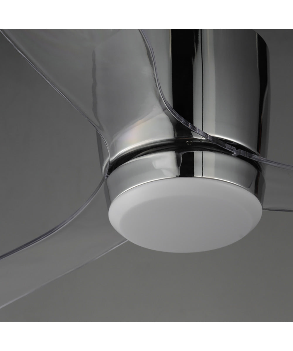 Aeris 52 inch 3-Blade Hugger Fan w LED Polished Chrome